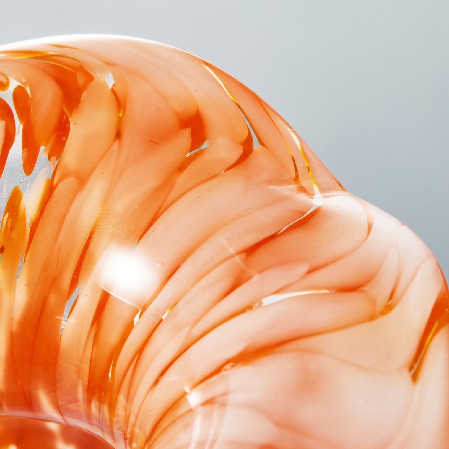 Hand Blown Confetti Art Glass Bubble Bud Flower Vase