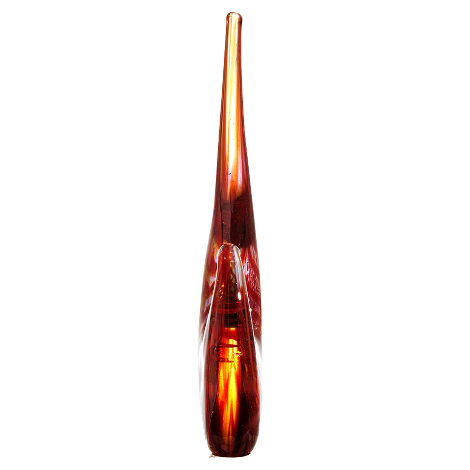 Hand Blown Abstract Sommerso Art Glass Sculpture