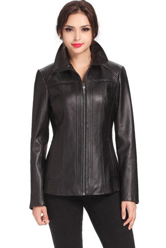 BGSD Women Ellen Lambskin Leather Jacket