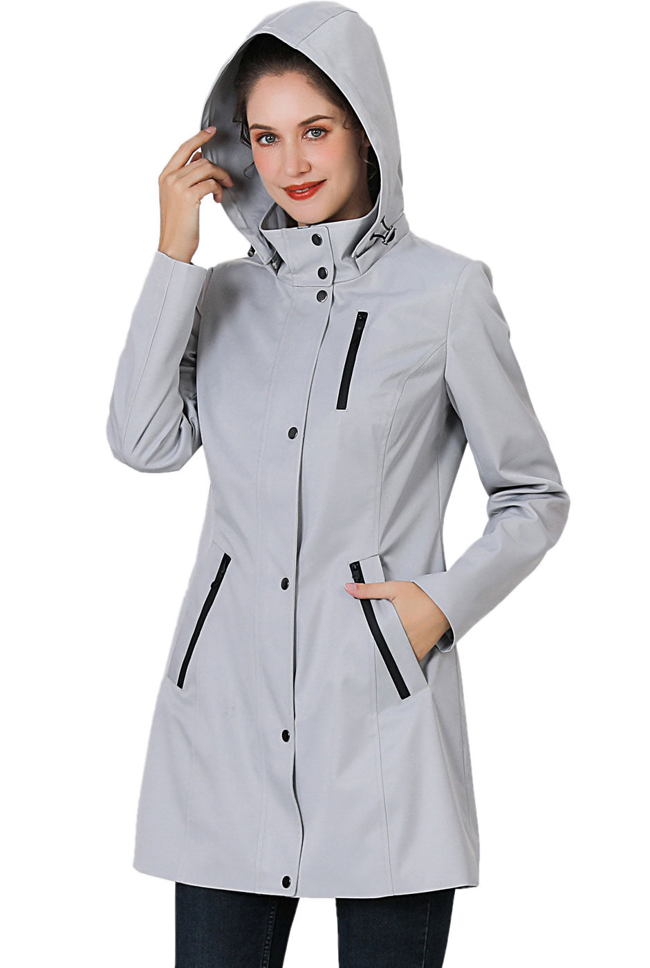 BGSD Women Easton Waterproof Hooded Anorak Jacket