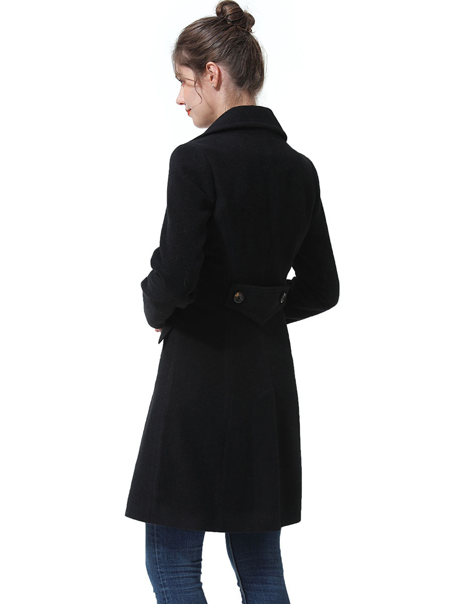 BGSD Women Ada Mid-Length Wool Walking Coat