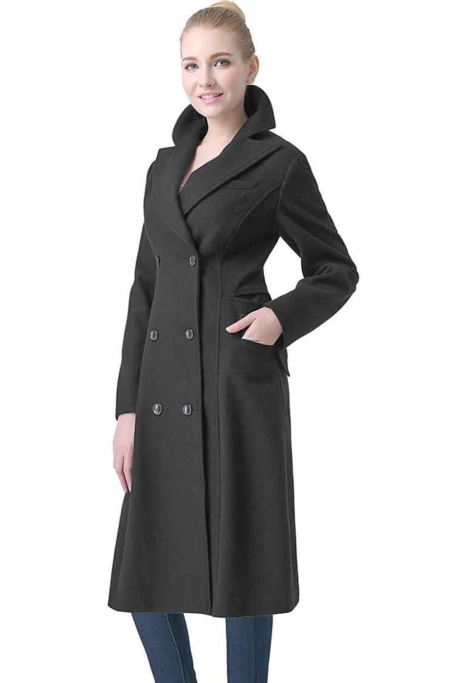 BGSD Women Romina Wool Long Walking Coat