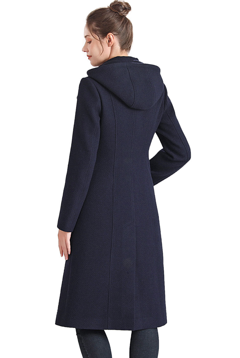 BGSD Women Ren Wool Stand Collar Walker Coat
