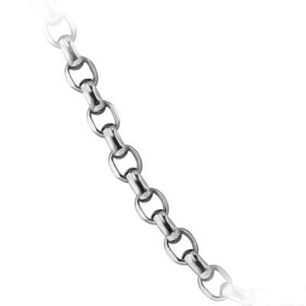 14k White Gold Italian Cable Chain 19.5 inch long