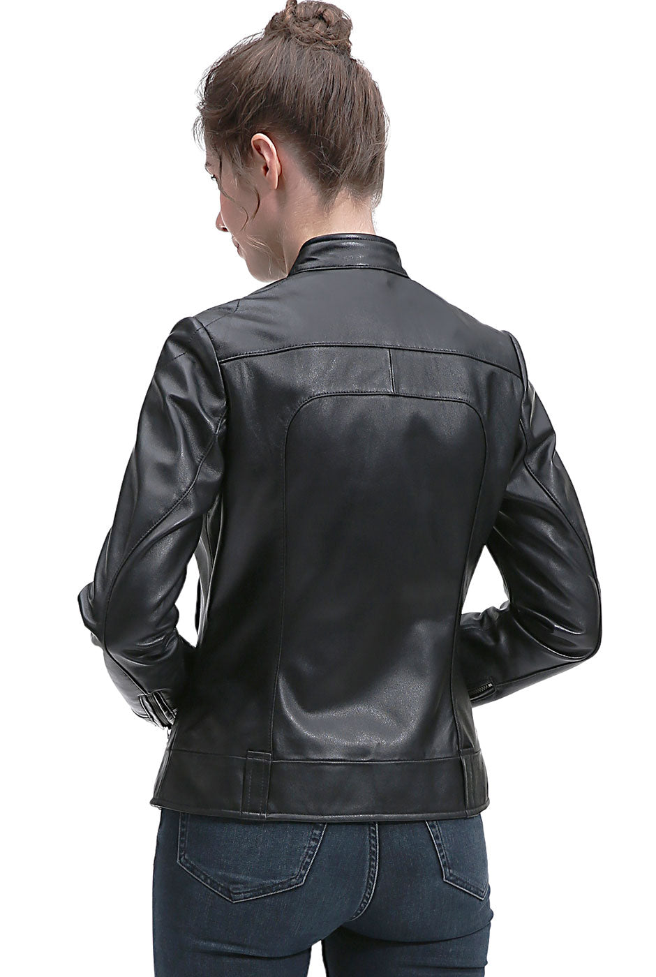 BGSD Women Adele Lambskin Leather Jacket