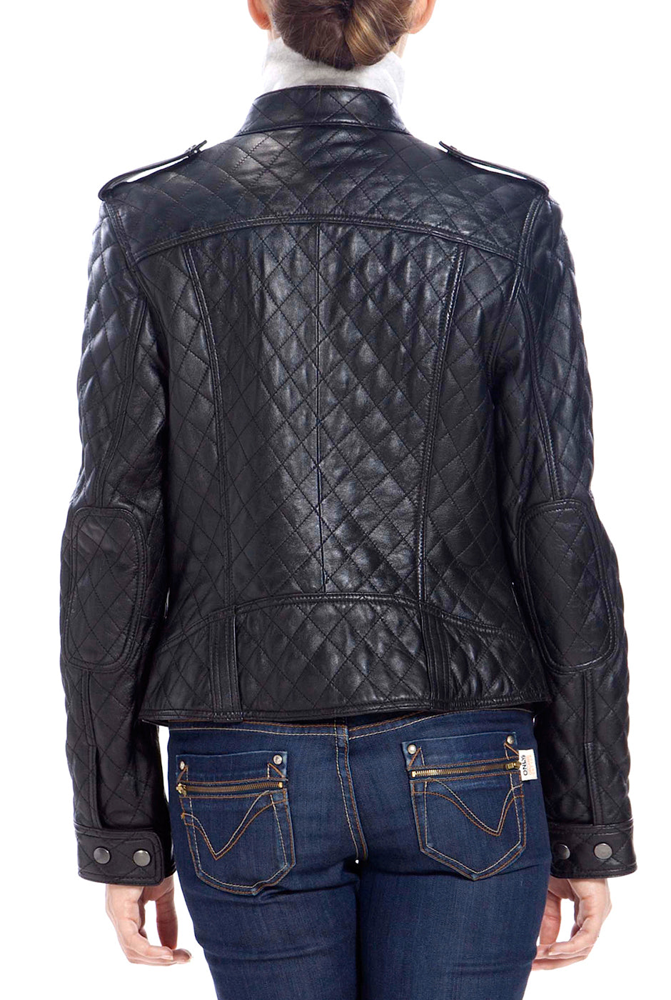 BGSD Women Hanna Quilted Lambskin Leather Jacket