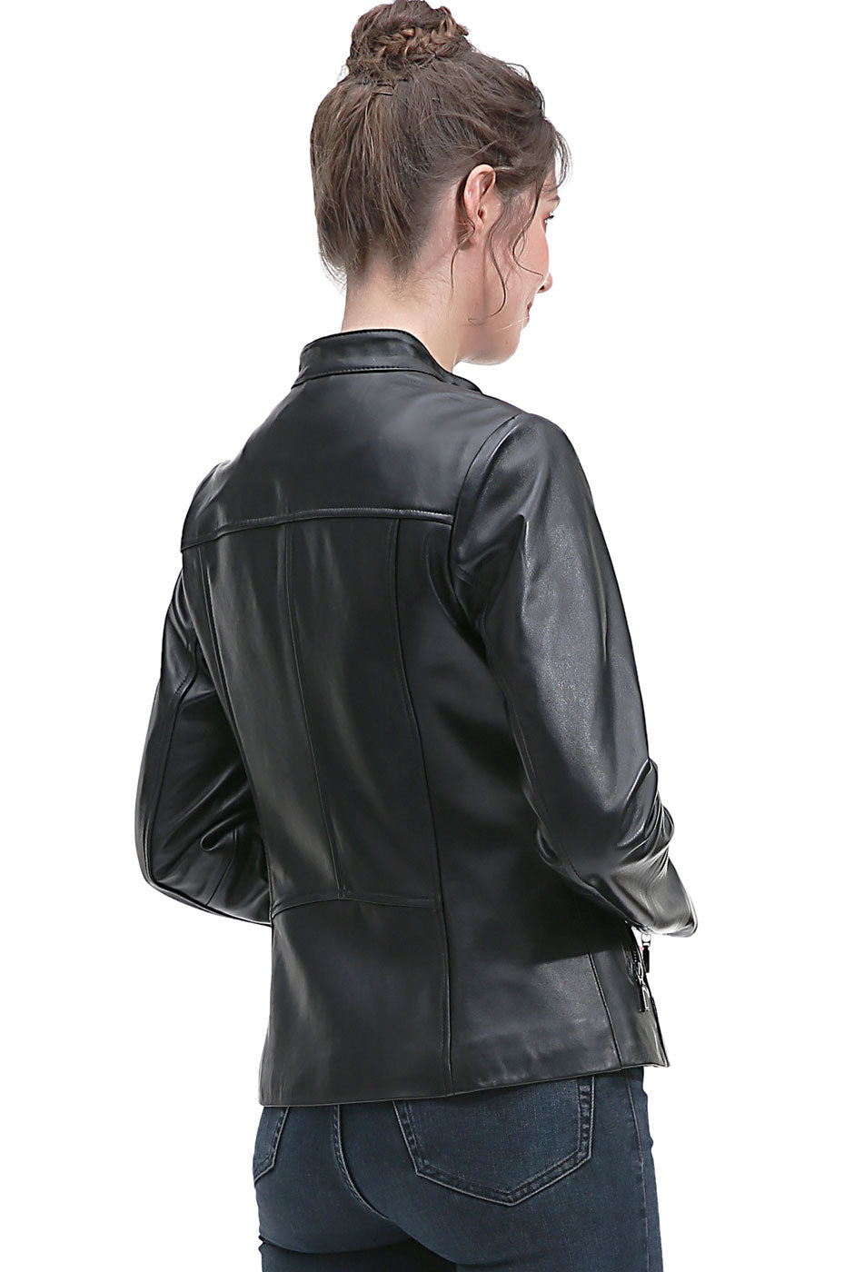 BGSD Women Kaira Lambskin Leather Jacket