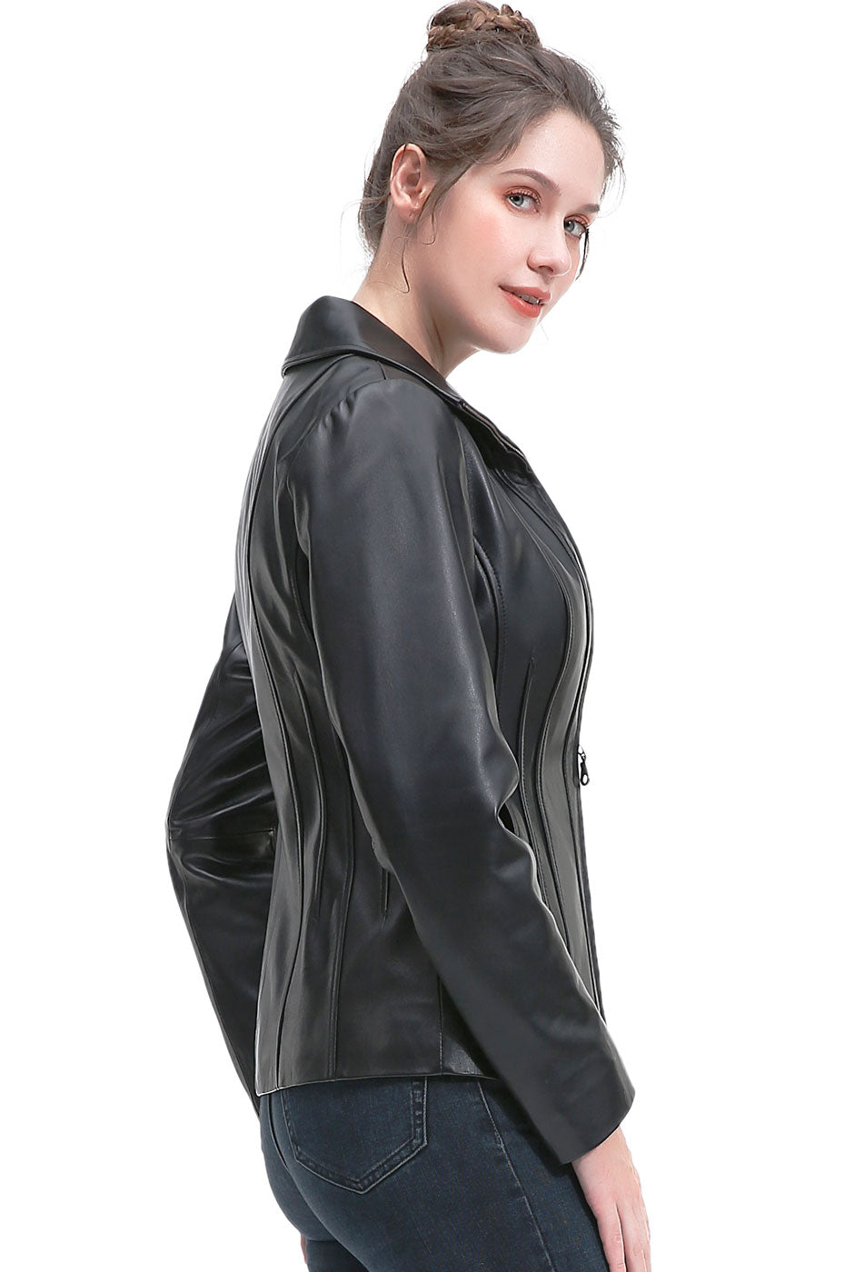 BGSD Women Josie Lambskin Leather Jacket