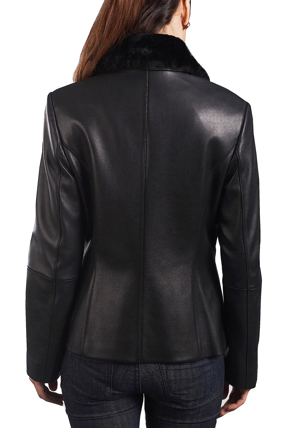 BGSD Women Kare New Zealand Lambskin Leather Jacket