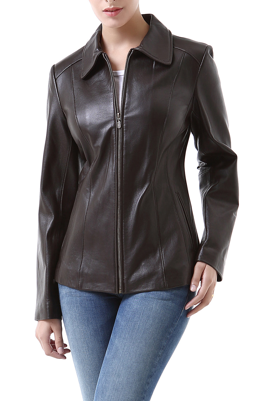 BGSD Women Miranda Lambskin Leather Jacket – Luxury Lane