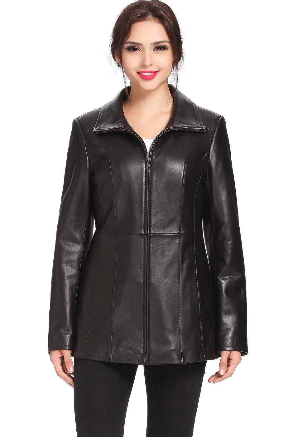 BGSD Women Becca Lambskin Leather Jacket – Luxury Lane
