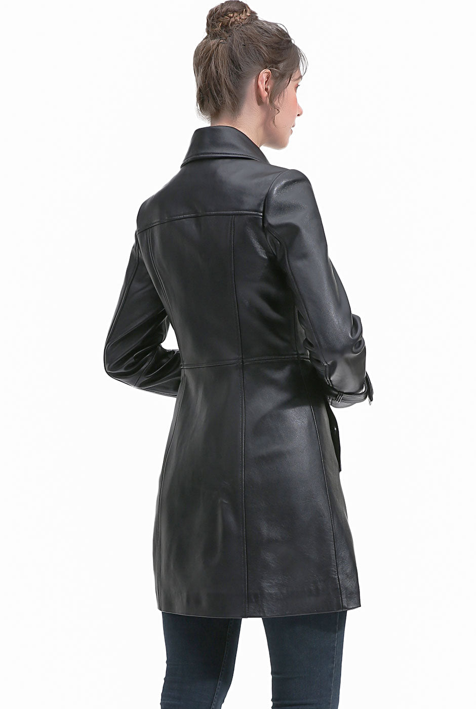 BGSD Women Darcy Lambskin Leather Coat – Luxury Lane