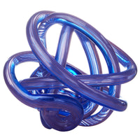 Hand Blown Infinity Knot Sommerso Art Orbit Glass Ball