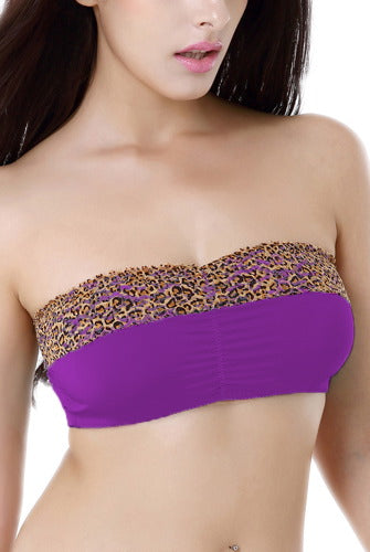 phistic Women's Bandeau Tube Bra with Removable Pad