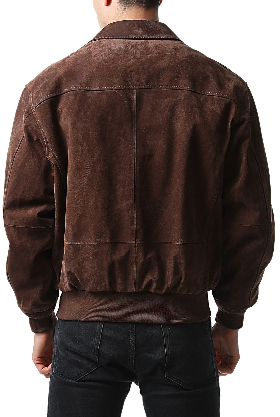 Landing Leathers Men Air Force A-2 Suede Leather Flight Bomber