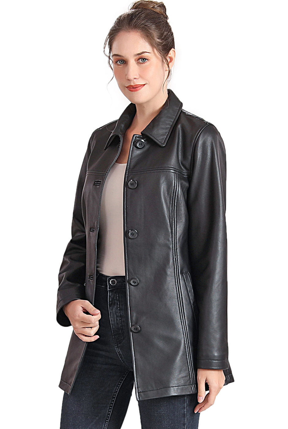 Jacket leather car 2025