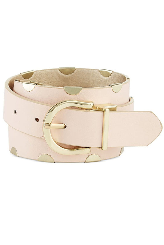 Steve Madden Women's Gold/Blush Side Clip Reversible Belt