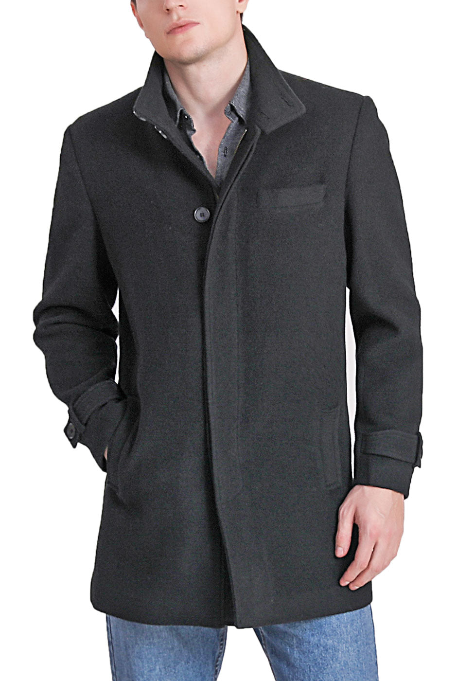 Placket front wool car coat 2025