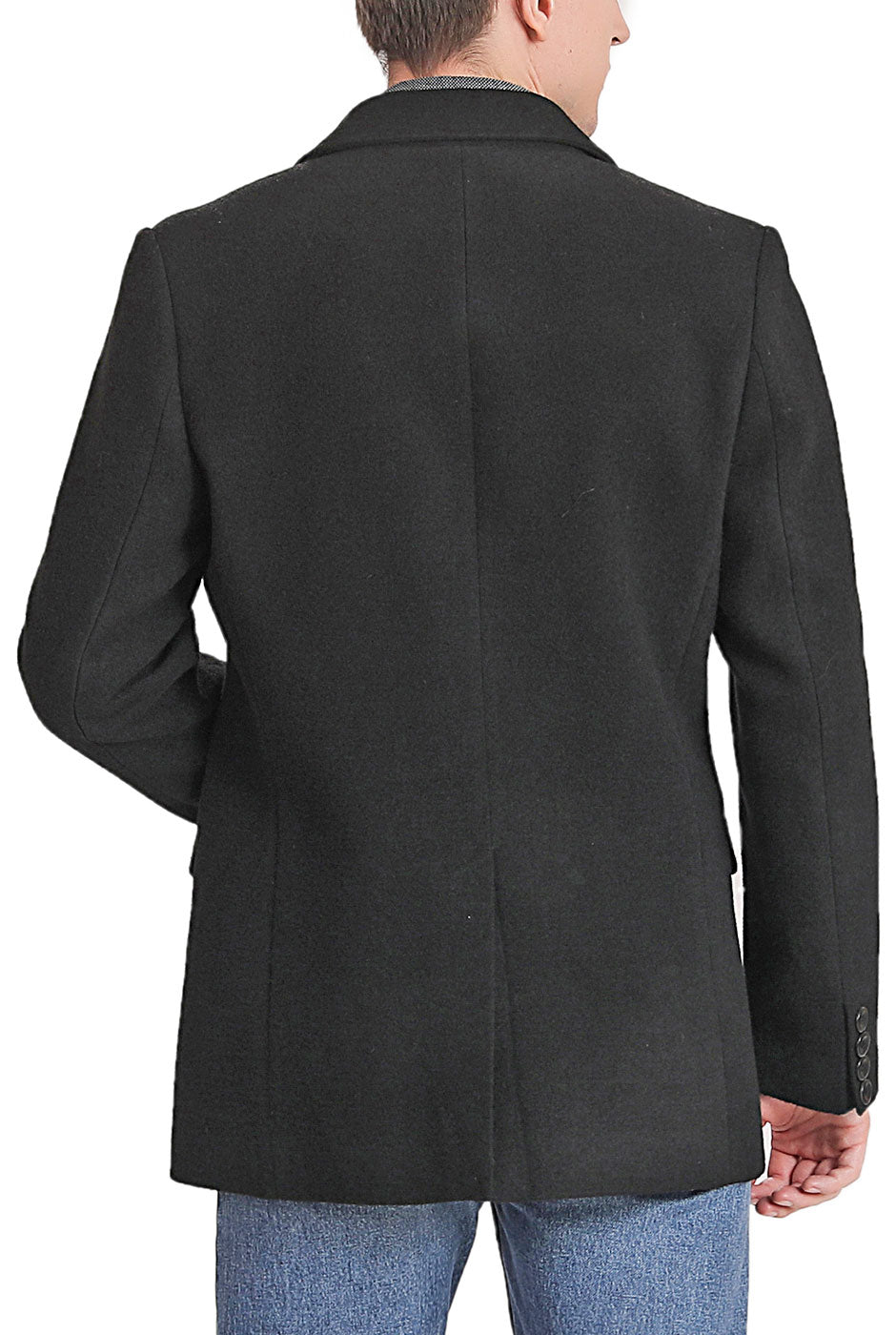 BGSD Men Duke Classic Cashmere Wool Blend Walking Coat