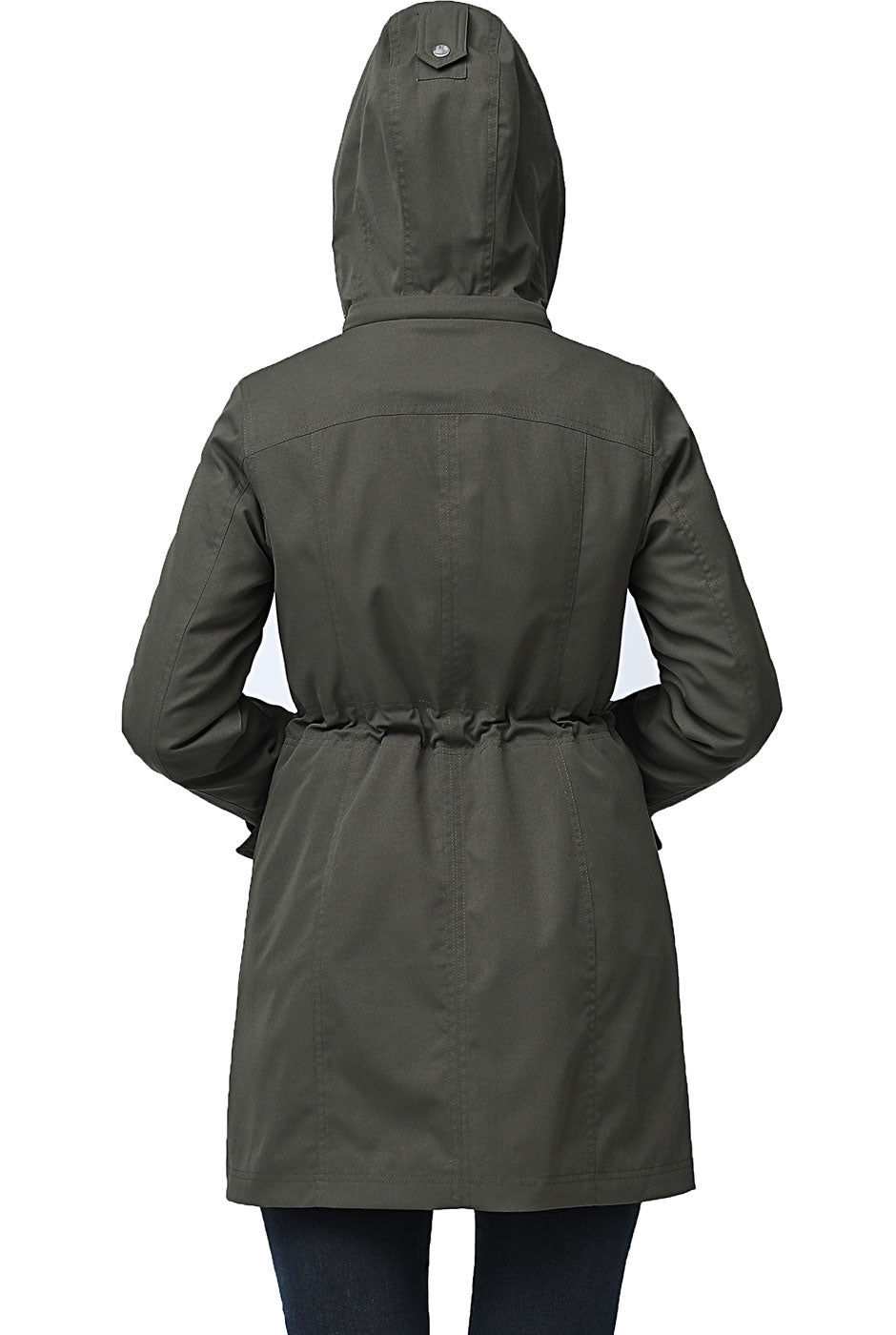 BGSD Women Jamie Water-Resistant Hooded Zip-Out Lined Anorak