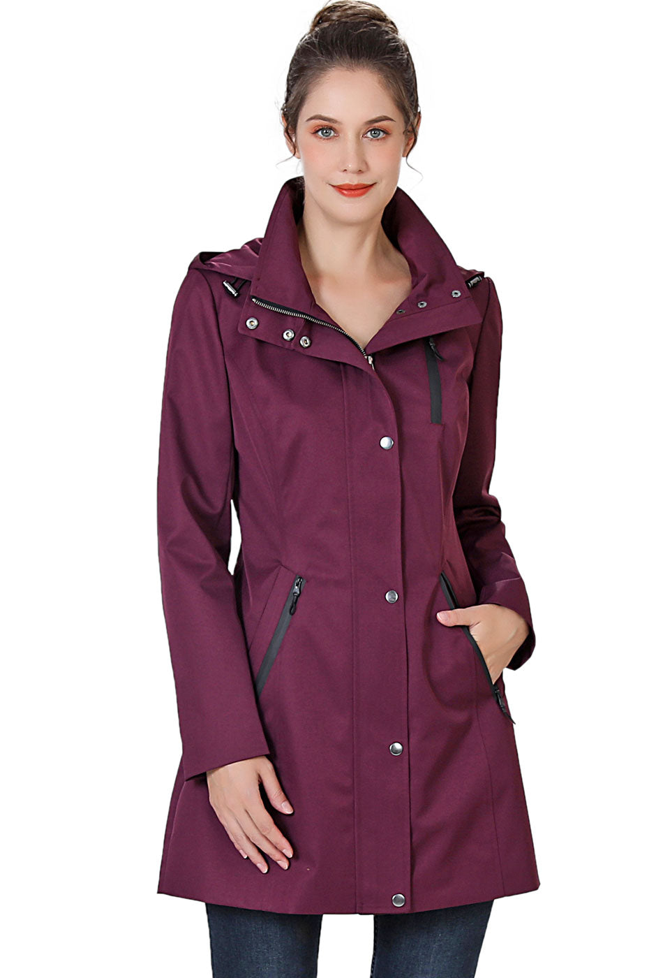 BGSD Women Easton Waterproof Hooded Anorak Jacket