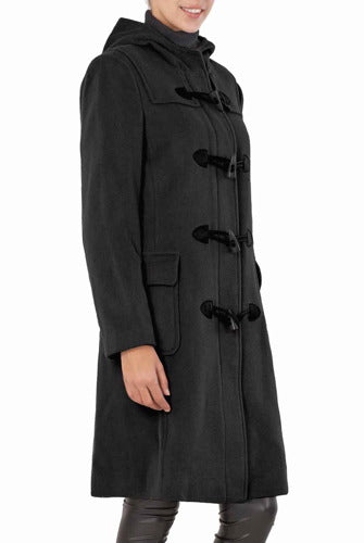 BGSD Women Lisa Wool Hooded Toggle Coat