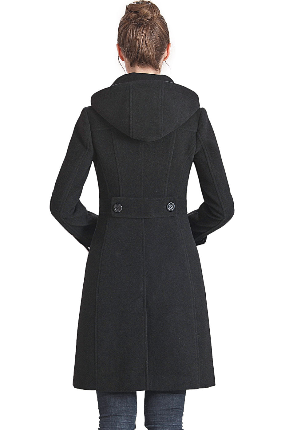 BGSD Women Jem Stand-Collar Wool Coat