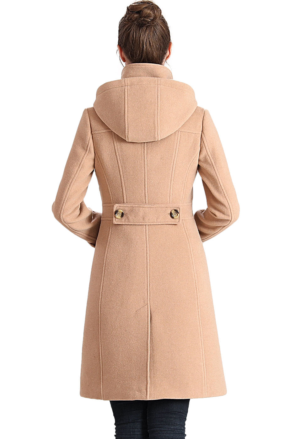 BGSD Women Jem Stand-Collar Wool Coat