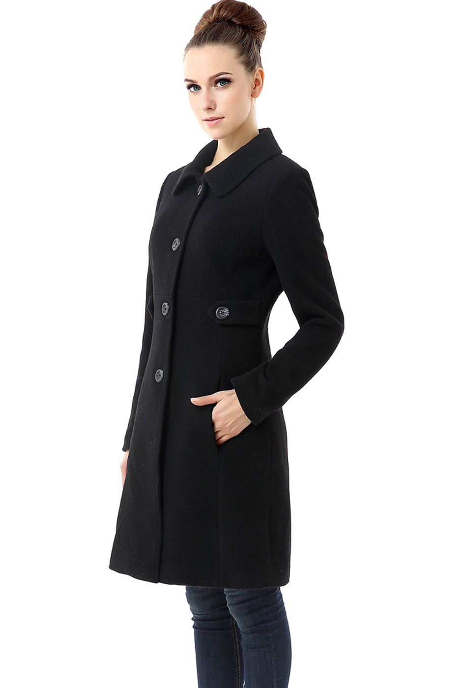 BGSD Women Heather Wool Walking Coat – Luxury Lane