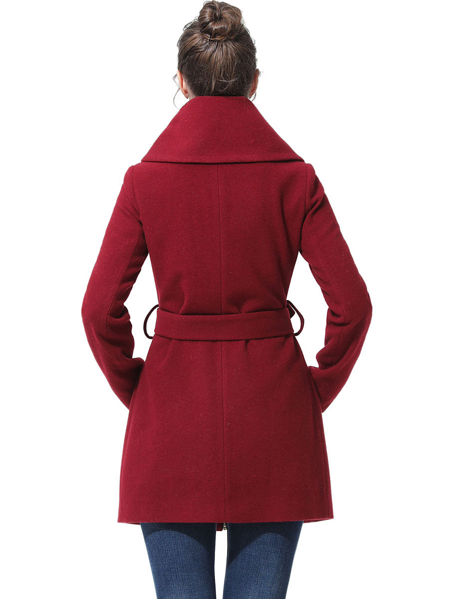 BGSD Women Aya Belted Wool Coat – Luxury Lane