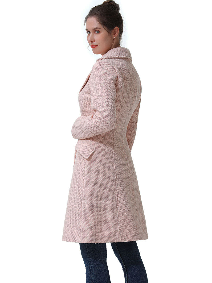 Boucle outlet wool coat