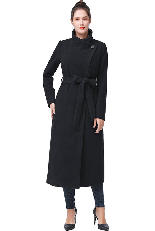 BGSD Women Mai Wool Long Trench Coat