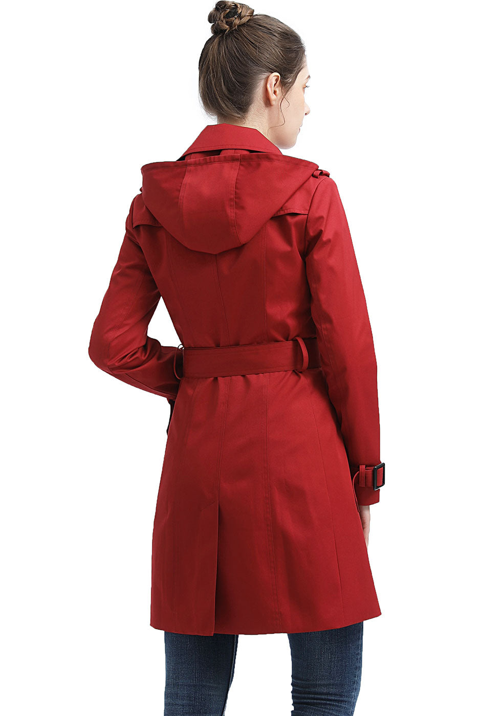 BGSD Women Alexa Waterproof Classic Hooded Trench Coat – Luxury Lane