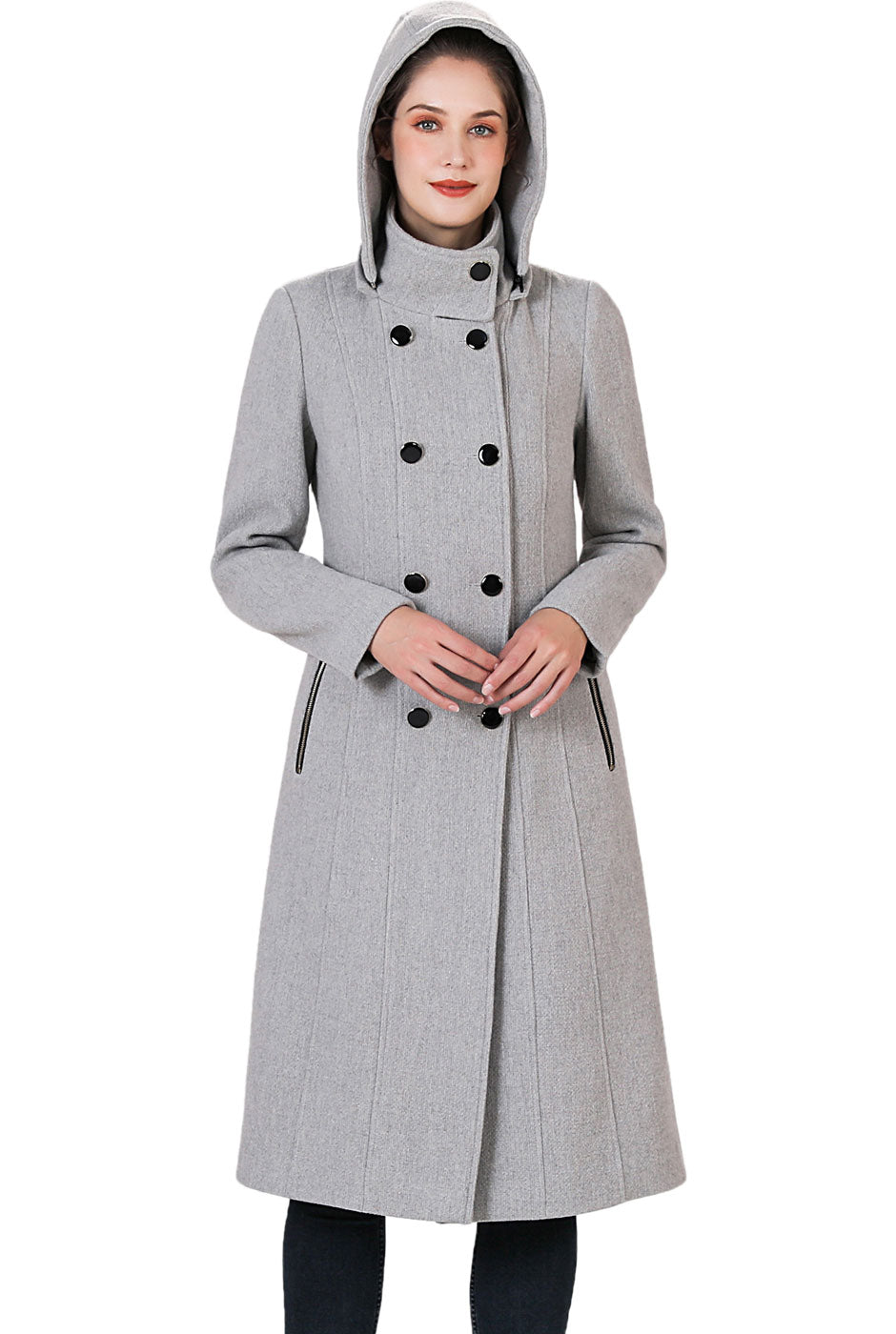 Stand collar walker coat outlet