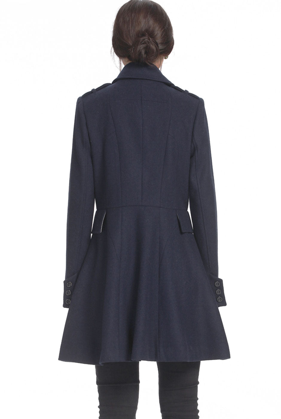 Flare cheap peacoat women's