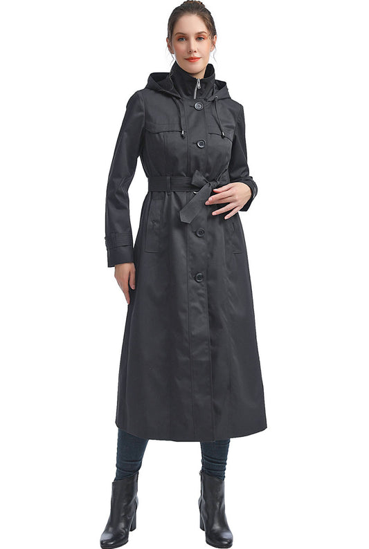 BGSD Women Paula Waterproof Hooded Long Rain Coat
